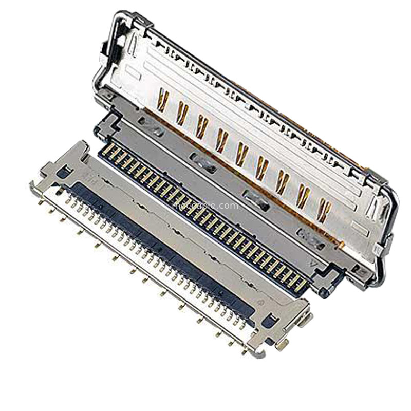 VS II 20846-020T 030T 040T 0,5 mm di passo, connettore micro-coassiale di tipo di accoppiamento orizzontale