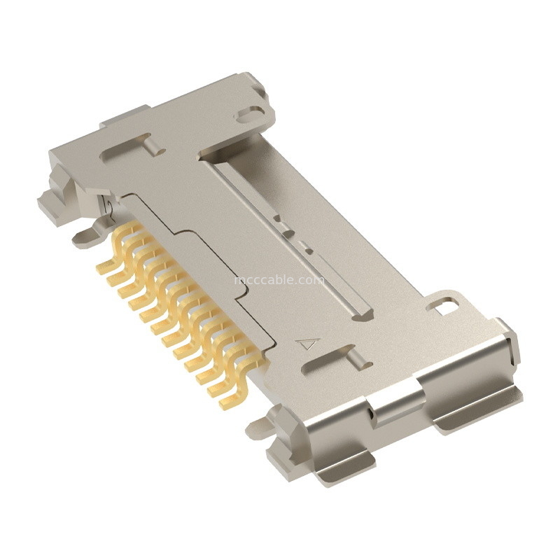 12Pin 20633-212T-01S Collegamento per cavi coassiali micro 0,4 mm di passo Tipo di accoppiamento orizzontale