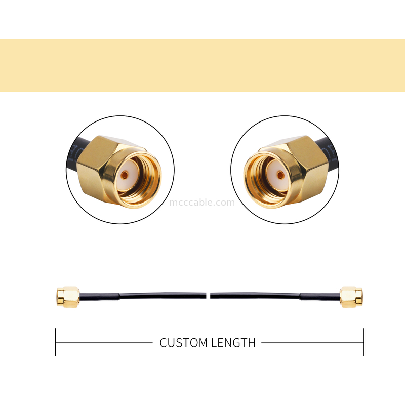 Collegatore RF 50 ohm Impedenza Lmr100 RF Cavo coassiale Cavo LCD nero Lvds cavo samtec cavo ad alta velocità