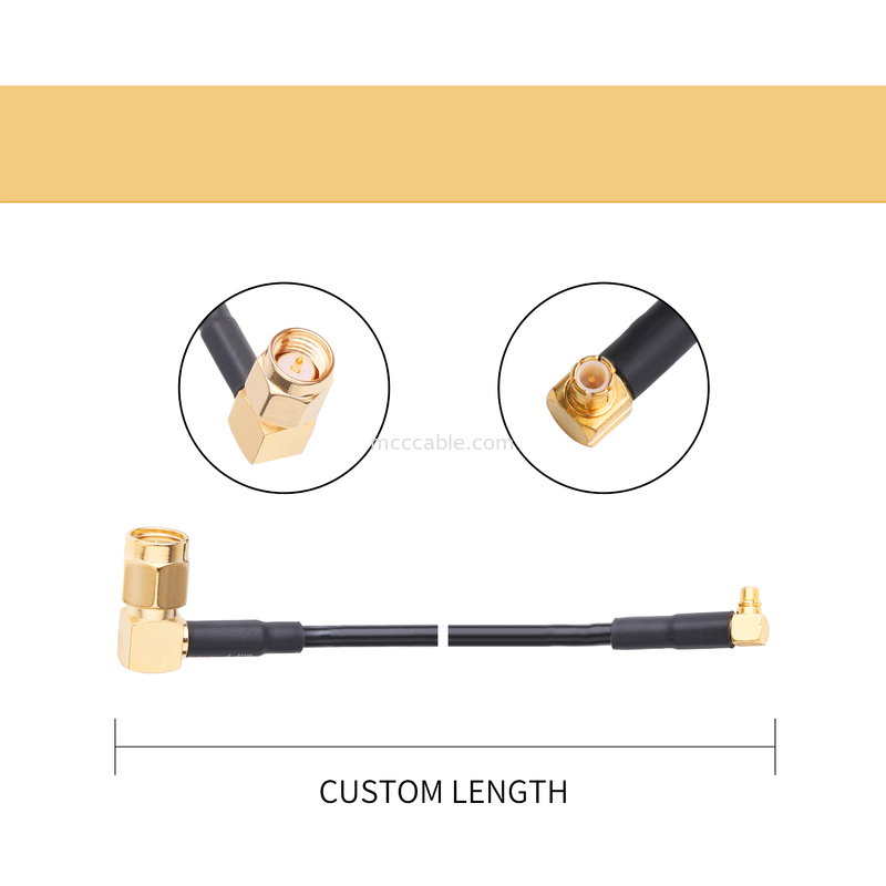 Spina maschio R/A di Sma del micro assemblaggio cavi Rg174 a Ra Mmcx Male Plug