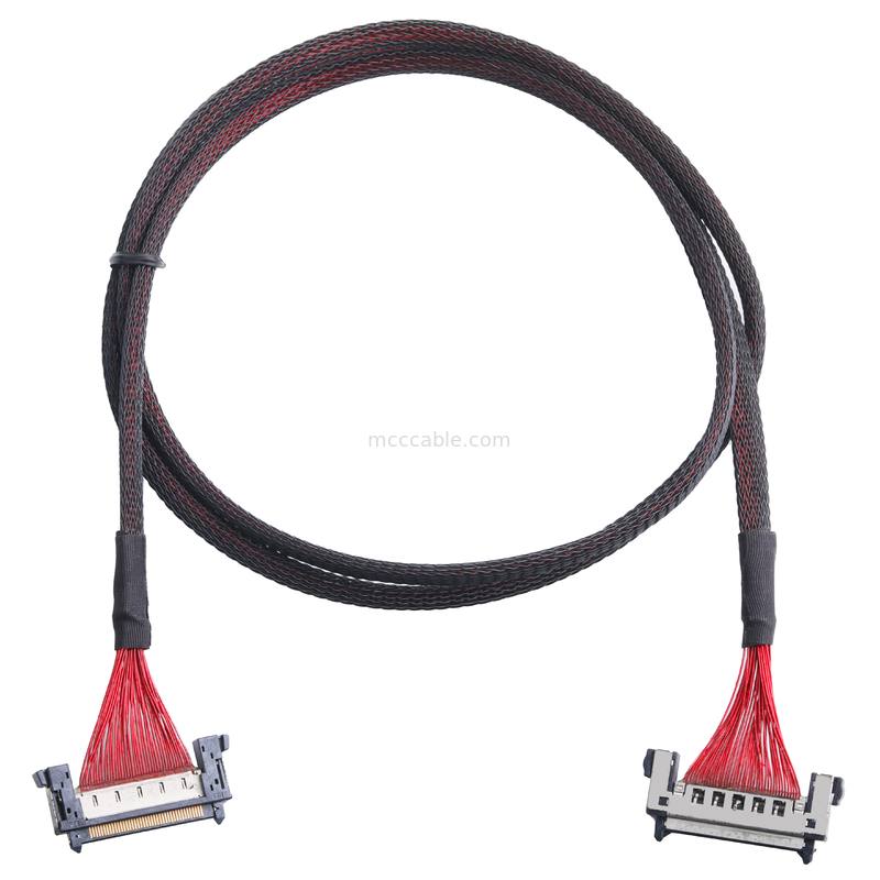 Assemblaggio cavi LCD JAE FI-RE41CL di Lvds al cablaggio del cavo di Molex del passo di FI RE41CL 0.3mm