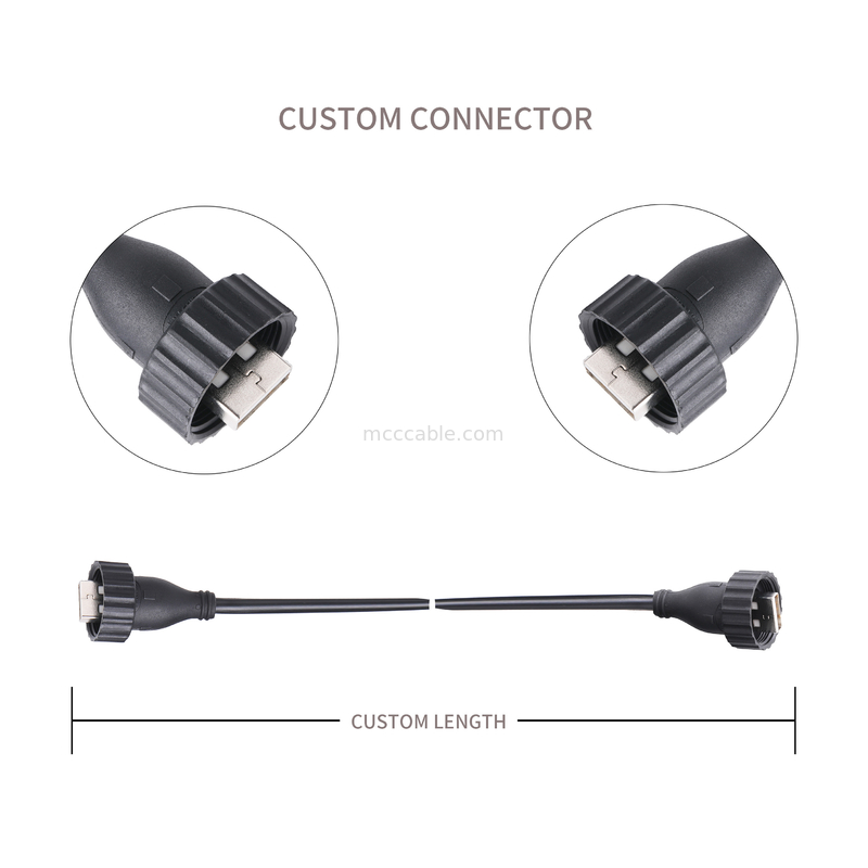 Tipo tipo maschio maschio - USB2.0 del tipo A di USB2.0 A un industriale del cavo del connettore