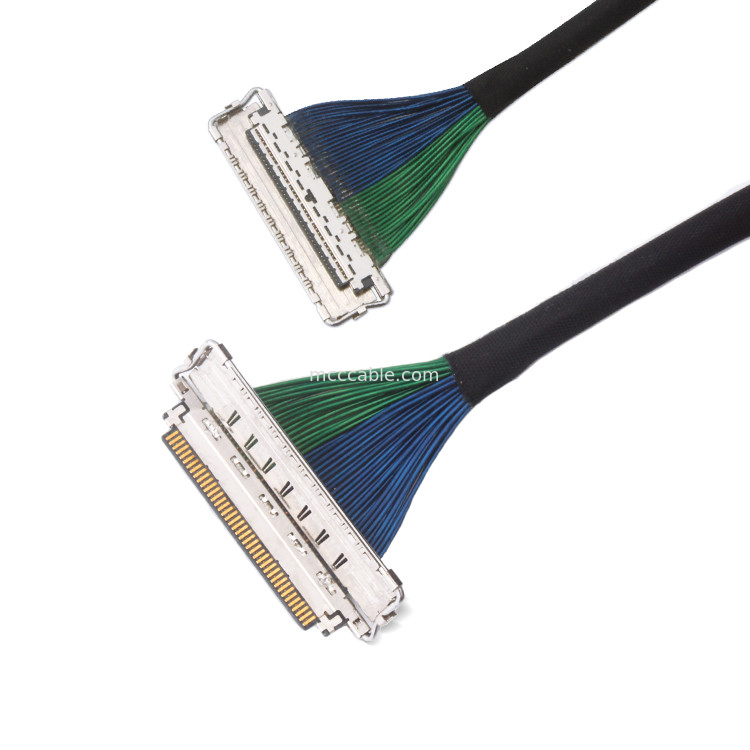 Abitudine un passo  20788 da 0,4 millimetri 20679 micro connettore coassiale Emi Shield Lvds Cable di 30pin 40pin 50pin 60pin