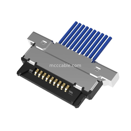 micro assemblaggio cavi coassiale 20345-010T-32R di 10pin Lvds 0,4 millimetri di tipo accoppiamento orizzontale connettore micro-coassiale del passo