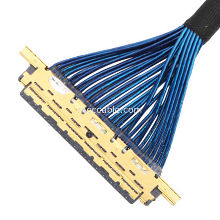Micro coassiale 20453-230T-03 a 20453-230T-03 Lvds Edp Assemblaggio del cavo 0,5 mm Pitch