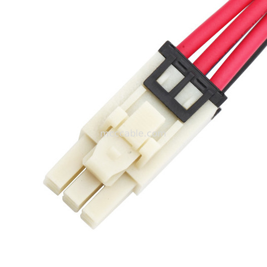 6 Assemblea di cablaggio del cavo di lunghezza di Pin 100mm Molex 1722582106 a 4 Pin TE 208130-1