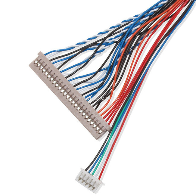 250V 20 Pin Lvds Cable  Df 14 a Df14 per il connettore dell'esposizione dei lvds del computer portatile