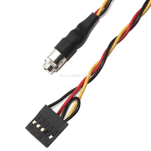 Molex 22 55 2101 supporto su ordinazione audio Jack del pannello del passo 3.5mm del cablaggio di cavo 2.54mm