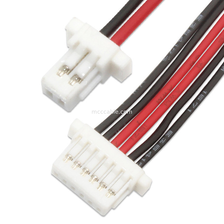 Il trasporto del cavo di Jst e trattare 1,0 a 6Pin SH1.0 FISSANO il connettore di 500MM Jst al cablaggio su ordinazione del cavo in scatola 3mm