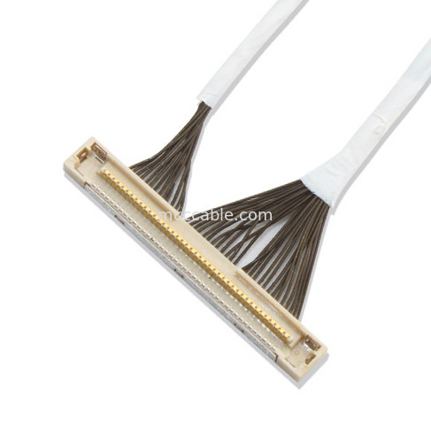 Connettore dell'esposizione di 46 dell'AWG 42 micro del cavo coassiale DF36 40P 0.4SD 150MM dell'AWG lvds di lunghezza
