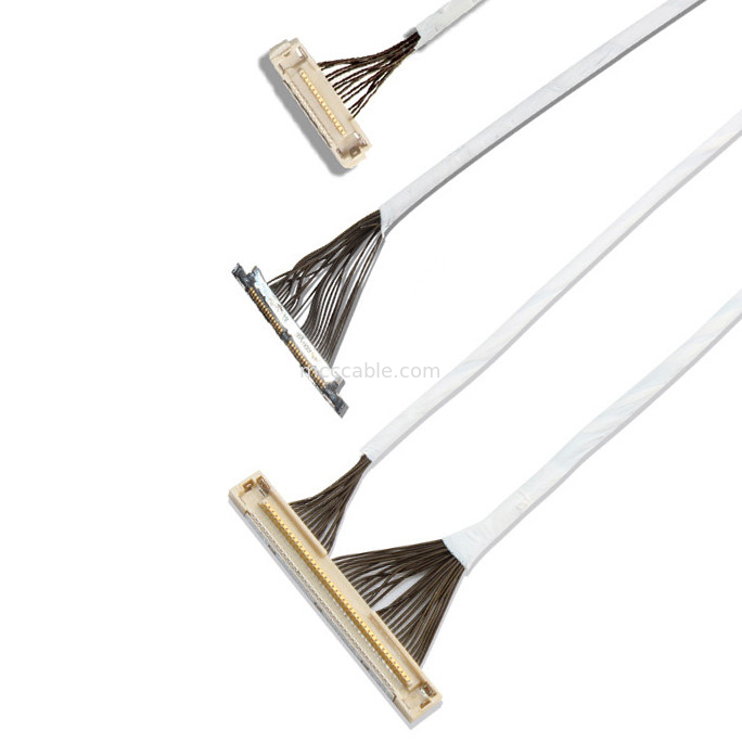 Connettore dell'esposizione di 46 dell'AWG 42 micro del cavo coassiale DF36 40P 0.4SD 150MM dell'AWG lvds di lunghezza