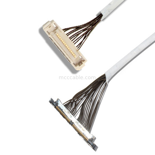 Connettore dell'esposizione di 46 dell'AWG 42 micro del cavo coassiale DF36 40P 0.4SD 150MM dell'AWG lvds di lunghezza