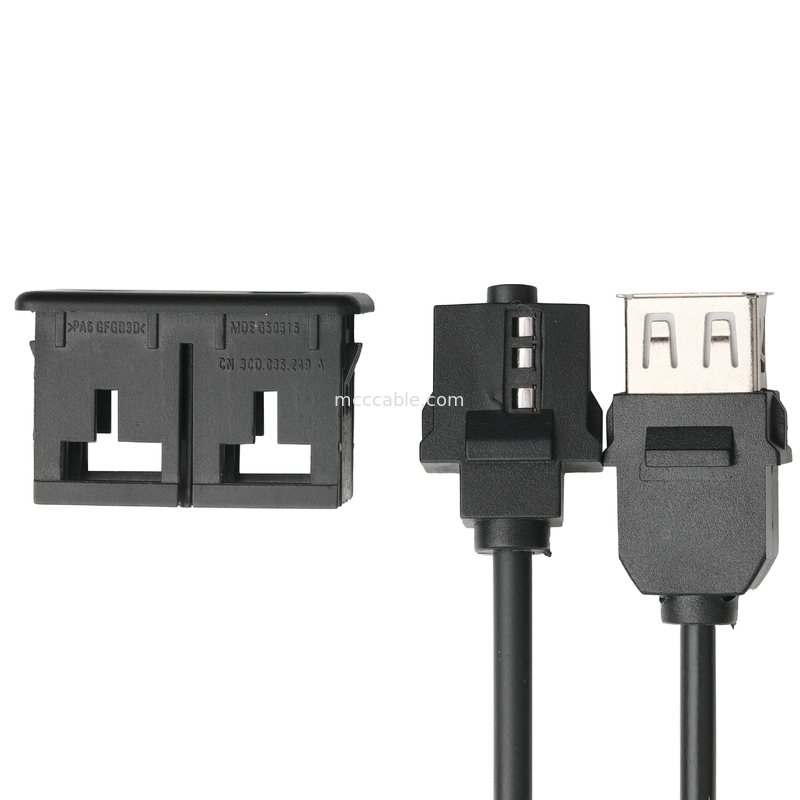 Stereotipia maschio AUS. di Jack 3.5mm del cavo di estensione di ISOBUS per il cavo dell'incavo della O Jack USB