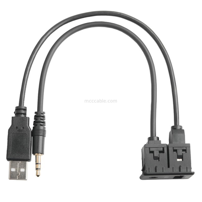 Stereotipia maschio AUS. di Jack 3.5mm del cavo di estensione di ISOBUS per il cavo dell'incavo della O Jack USB