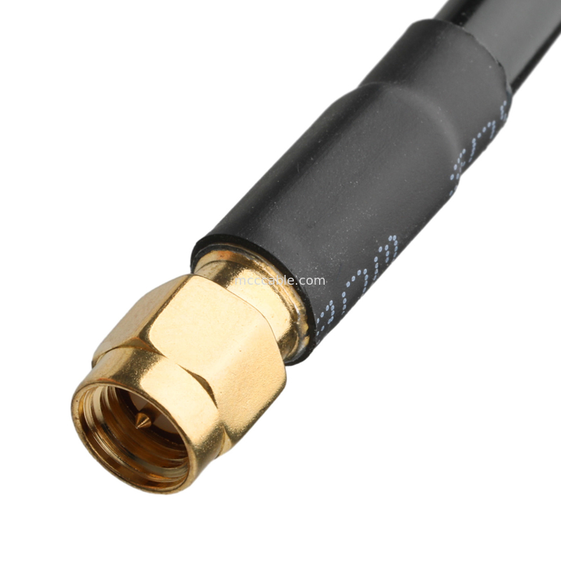 Collegatore RF Lmr-240 Cavo RF a bassa perdita Nero Sma Maschio di presa dritta a N Maschio di presa di angolo destro