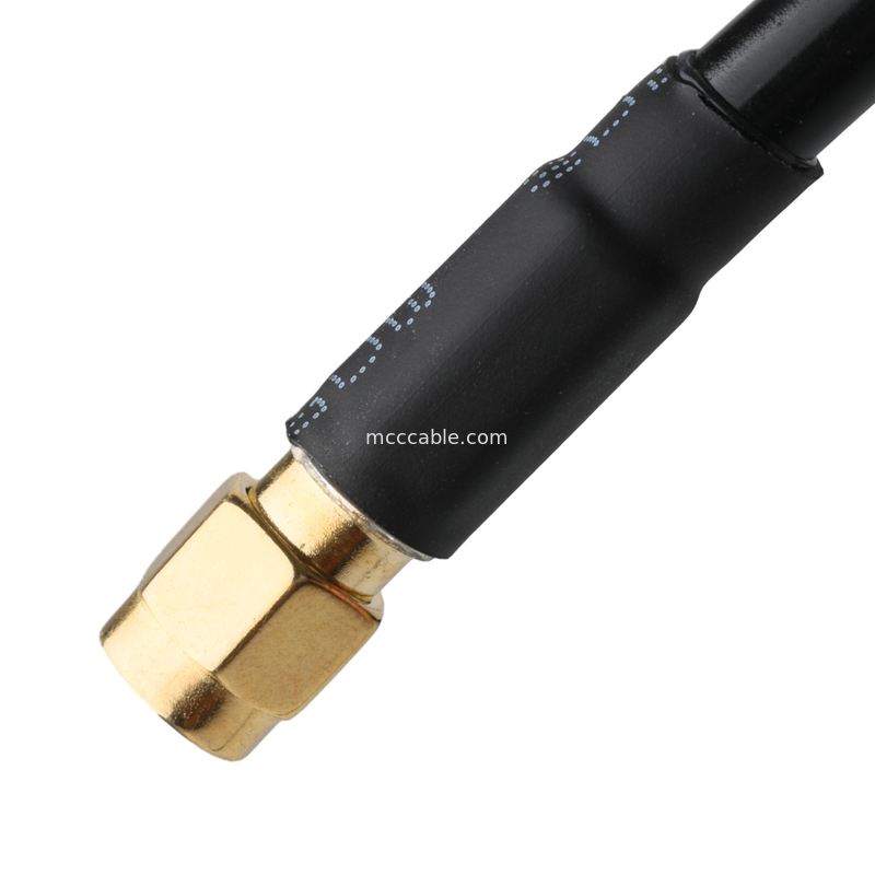 Collegatore RF Lmr-240 Cavo RF a bassa perdita Nero Sma Maschio di presa dritta a N Maschio di presa di angolo destro