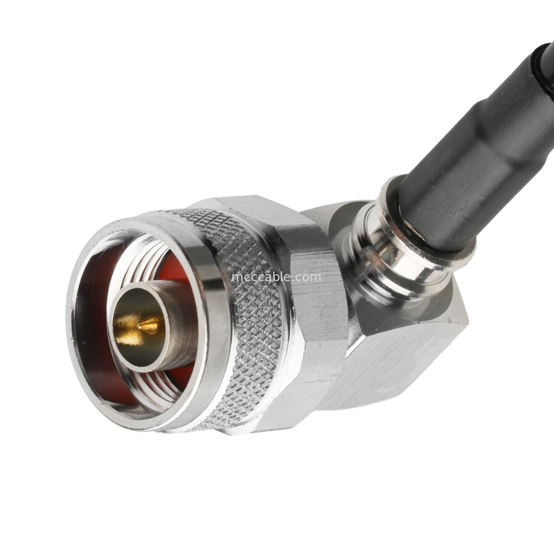 Collegatore RF Lmr-240 Cavo RF a bassa perdita Nero Sma Maschio di presa dritta a N Maschio di presa di angolo destro