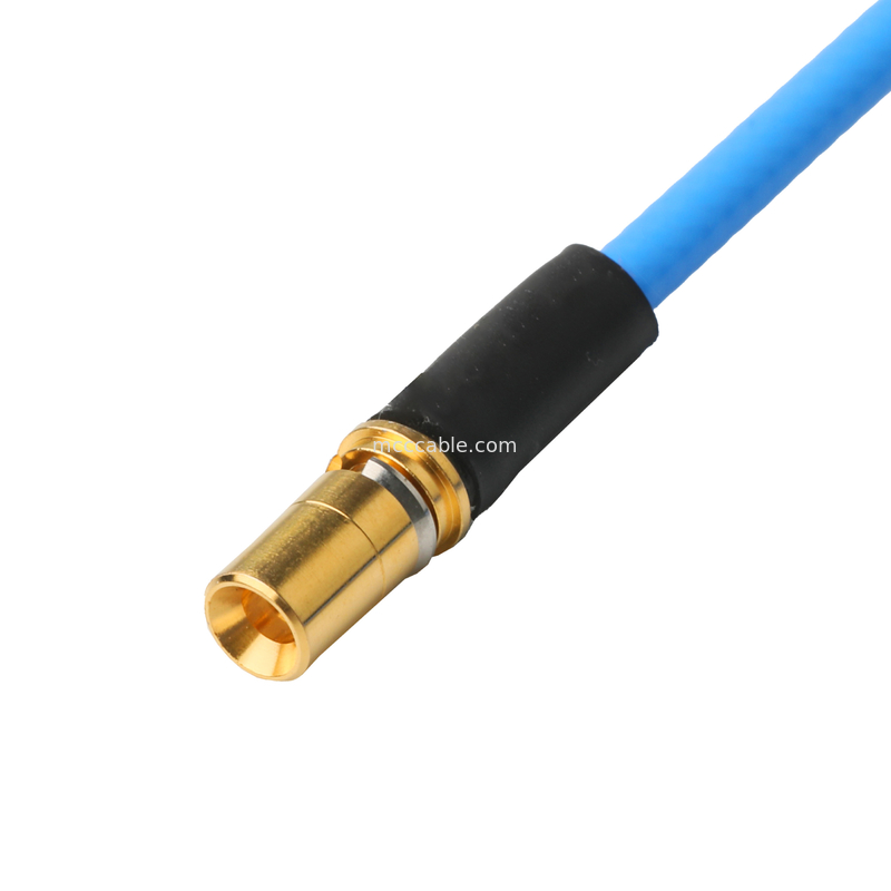 Collegatore RF Assemblaggi di cavi coassiali a basso PIM Flessibile TFT-5G-402 doppio scudo con giacca FEP blu