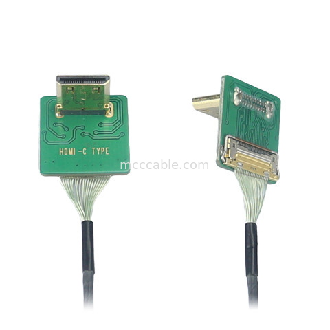 Mini Hdmi Elbow Head Hd Cable Adapter mini Hdmi-C2 To 20525-020E-02 To Board Connettore laterale passo 0,4 mm