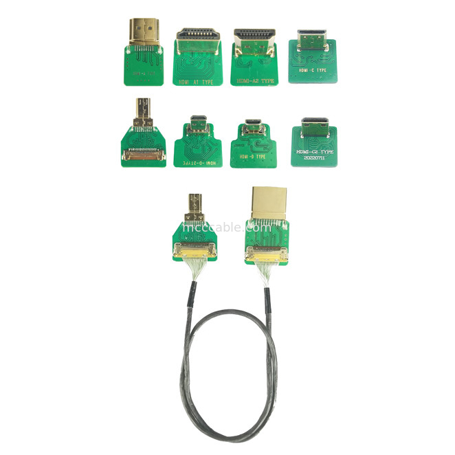 Mini Hdmi Elbow Head Hd Cable Adapter mini Hdmi-C2 To 20525-020E-02 To Board Connettore laterale passo 0,4 mm