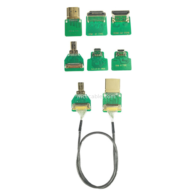 Adaptatori di connettore 20525-020E-02 per il tipo Hdmi Cable Adapter Hdmi Straight Head Hdmi-A passo 0,4 mm