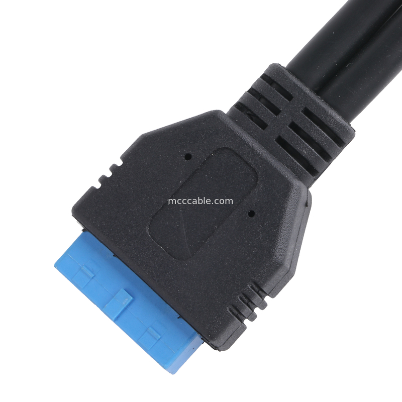 USB 3.0 pannello frontale Motherboard 19/20 Pin Cable To USB Female Splitter Adapter Estensione connettore