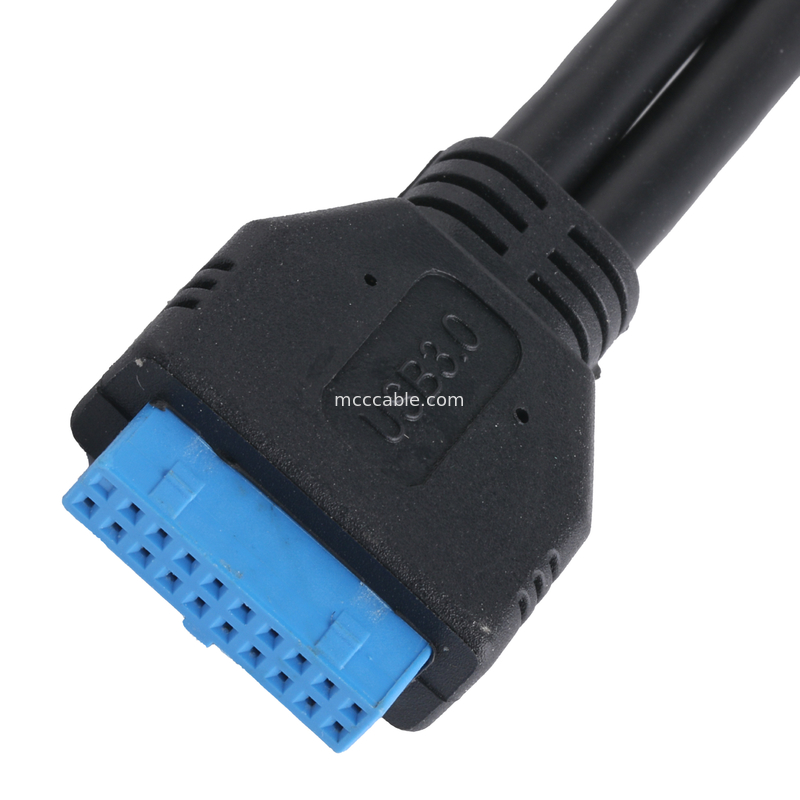 USB 3.0 pannello frontale Motherboard 19/20 Pin Cable To USB Female Splitter Adapter Estensione connettore