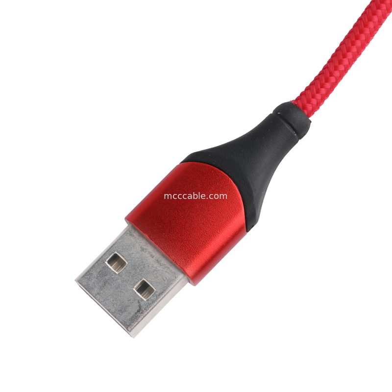 180 gradi di rotazione USB 3.0 Tipo A a Tipo C Cavo di 1.5m di carica in guscio di alluminio