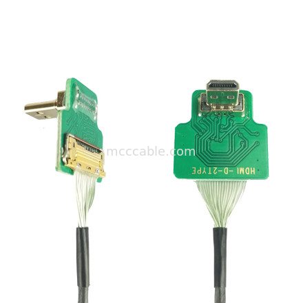 Micro HDMI Straight Head 20454-220-02 20455 20453 Micro HDMI-D-2 per  OEM / ODM