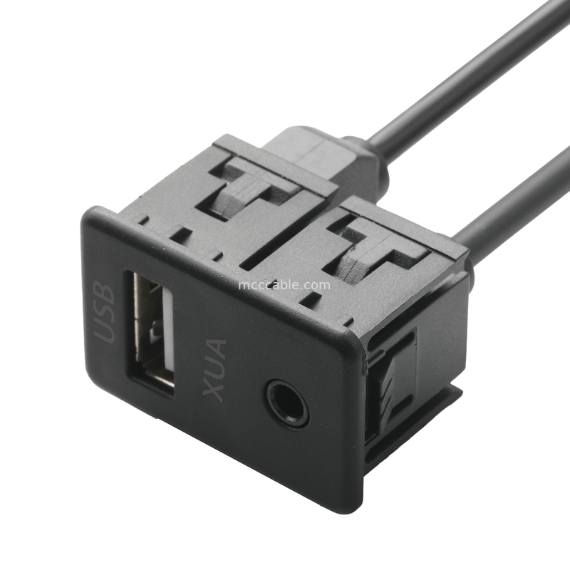 Stereotipia maschio AUS. di Jack 3.5mm del cavo di estensione di ISOBUS per il cavo dell'incavo della O Jack USB
