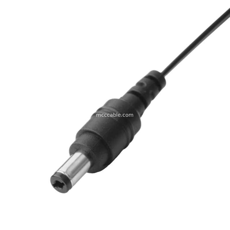 Collegamento a corrente continua 2.1*5.5mm Tipo di saldatura PVC Aspetto stampaggio a TE Cassa blu 2P connettore di cavo femminile