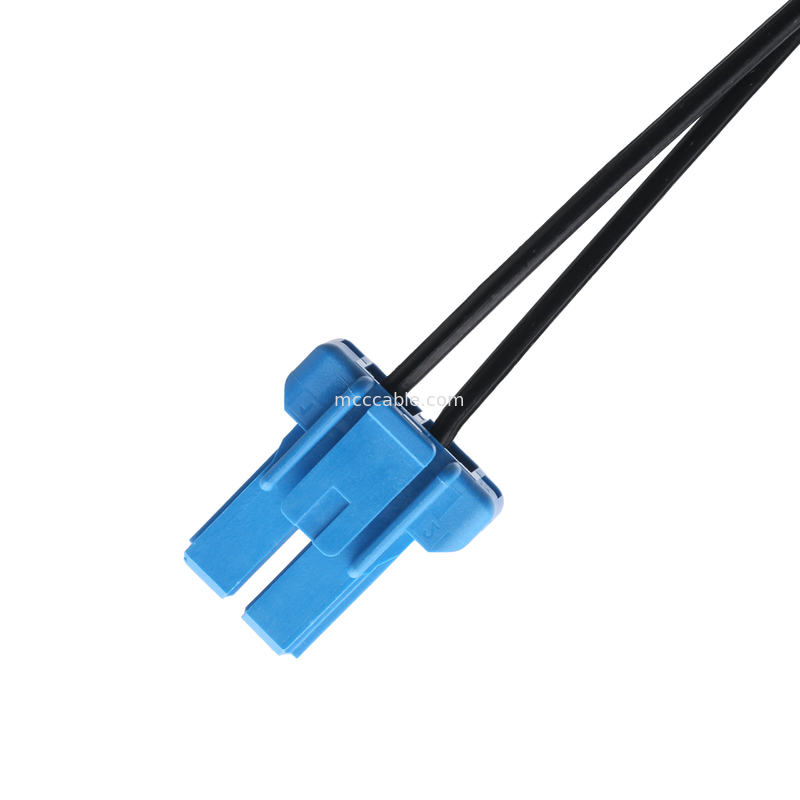 Collegamento a corrente continua 2.1*5.5mm Tipo di saldatura PVC Aspetto stampaggio a TE Cassa blu 2P connettore di cavo femminile