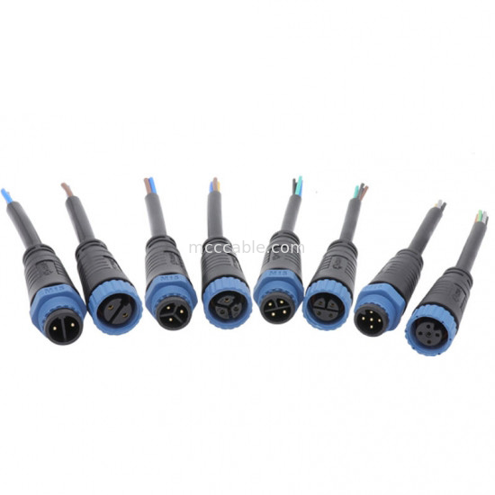 M15 Industrial 2, 3 Pin Circular Connector M15 Solder Type Assembly Connector impermeabile IP67