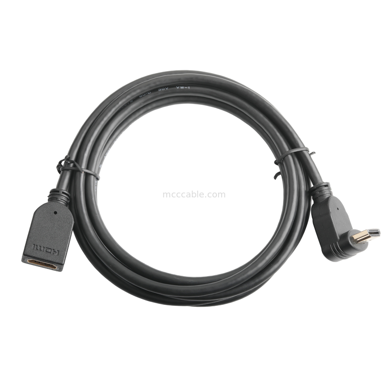 Assemblaggio di connettori per cavi LCD HDMI 19Pin verticali maschio-HDMI-A a femmina