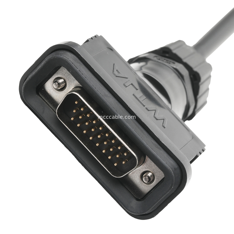 RoHS LVDS Assemblaggio del cavo HDB-26BMMA-SL7001 Maschio a HDB-26BFFA-SL7001 Femmina Lunghezza personalizzare OEM / ODM