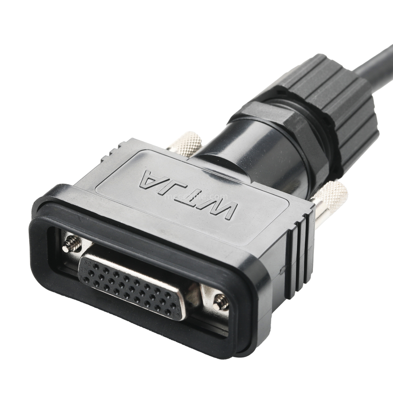 RoHS LVDS Assemblaggio del cavo HDB-26BMMA-SL7001 Maschio a HDB-26BFFA-SL7001 Femmina Lunghezza personalizzare OEM / ODM