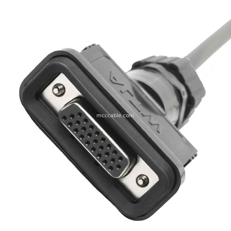 RoHS LVDS Assemblaggio del cavo HDB-26BMMA-SL7001 Maschio a HDB-26BFFA-SL7001 Femmina Lunghezza personalizzare OEM / ODM