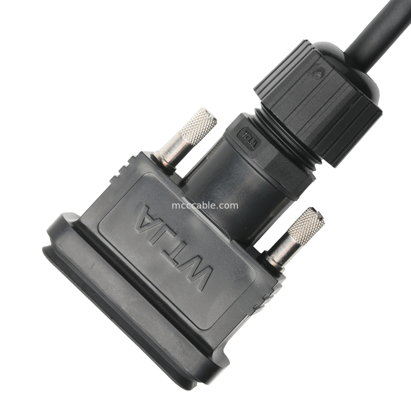 RoHS LVDS Assemblaggio del cavo HDB-26BMMA-SL7001 Maschio a HDB-26BFFA-SL7001 Femmina Lunghezza personalizzare OEM / ODM
