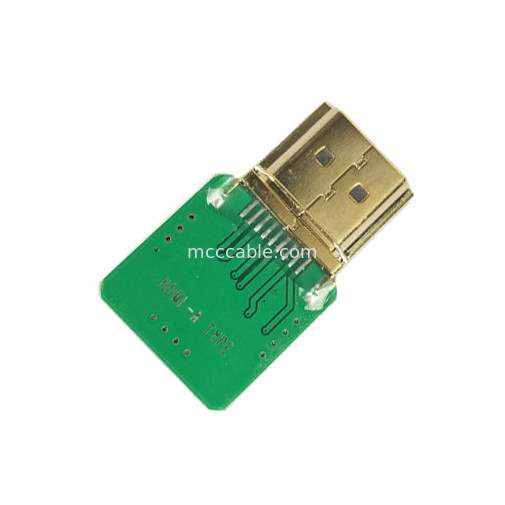 Adaptatori di connettore 20525-020E-02 per il tipo Hdmi Cable Adapter Hdmi Straight Head Hdmi-A passo 0,4 mm