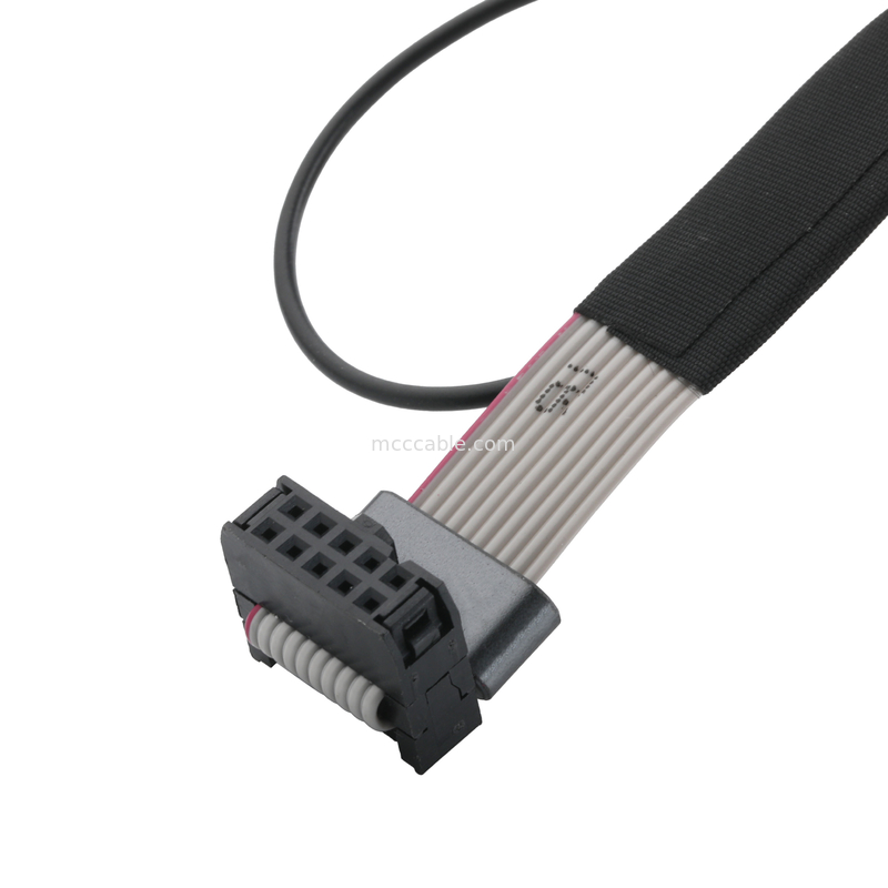 IDC FC-10P e TER M4 passo 1.27mm connettore per cavo a terra con anello UL2651 28AWG cavo OEM/ODM