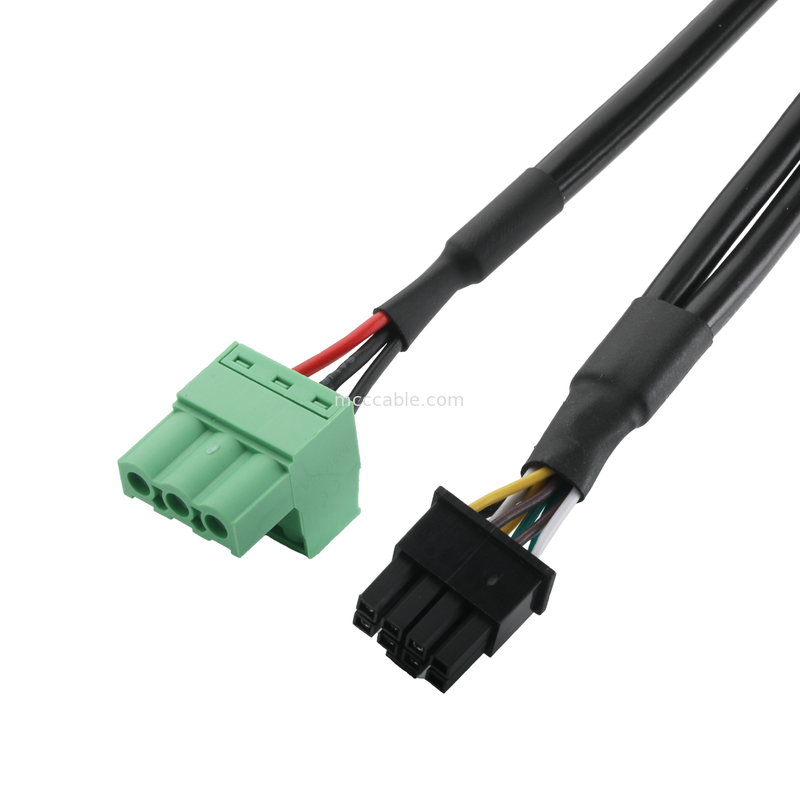 Collegatori di cavi industriali personalizzati DB-15P Femminile a HSG 43025-0800 passo 3,0 mm e 691352710003 passo 5,8 mm