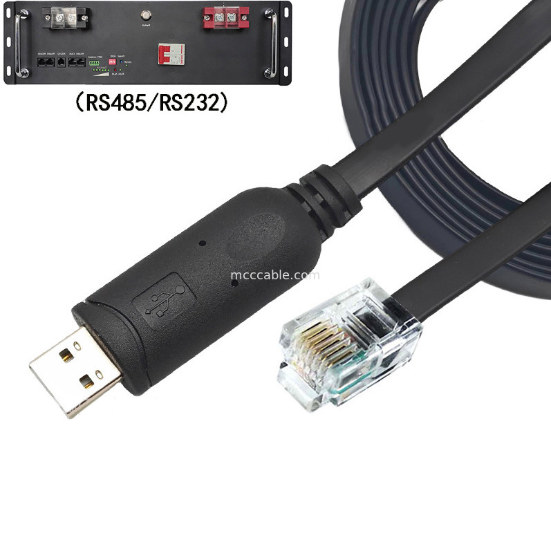 Cable seriale USB-A a RS232 RJ12 6P6C Compatibile con linea di debug della configurazione di comunicazione RS232
