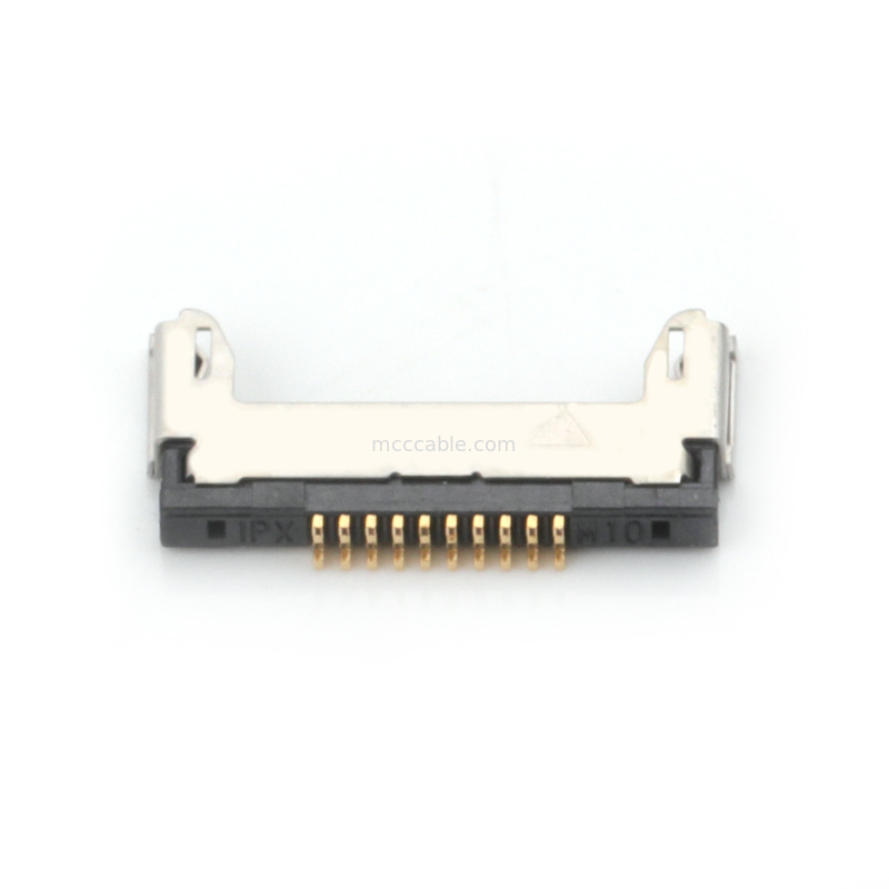 micro assemblaggio cavi coassiale 20345-010T-32R di 10pin Lvds 0,4 millimetri di tipo accoppiamento orizzontale connettore micro-coassiale del passo