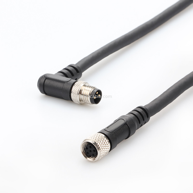 Collegatore industriale M8 Collegatore impermeabile a forma circolare a iniezione maschio femmina 6 pin