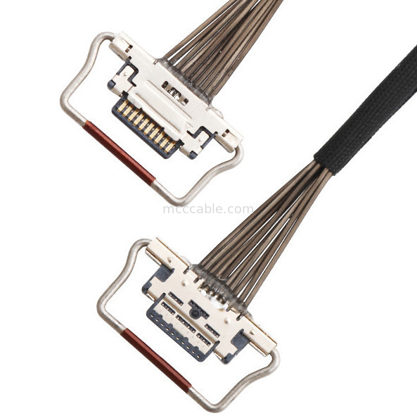 10 passo 20633-310T-01S Lvds di Pin Micro Coaxial Cable 0.4mm per la macchina fotografica termica