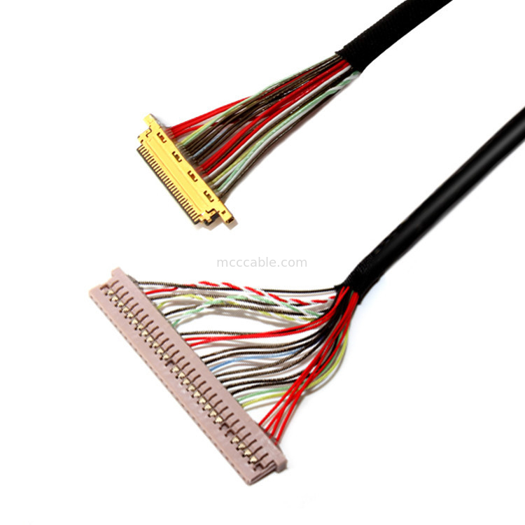 0.4mm / 1.25mm Pitch 30PIN a 30PIN I 20453 Lvds Cable per monitor LCD