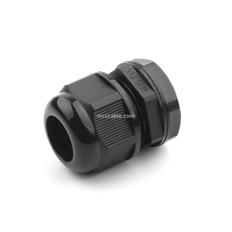 M25 Shell di connettore impermeabile industriale con 3Pin / 4Pin / 6Pin / 7Pin / 8Pin Supporta il trattamento del filo personalizzato OEM / ODM