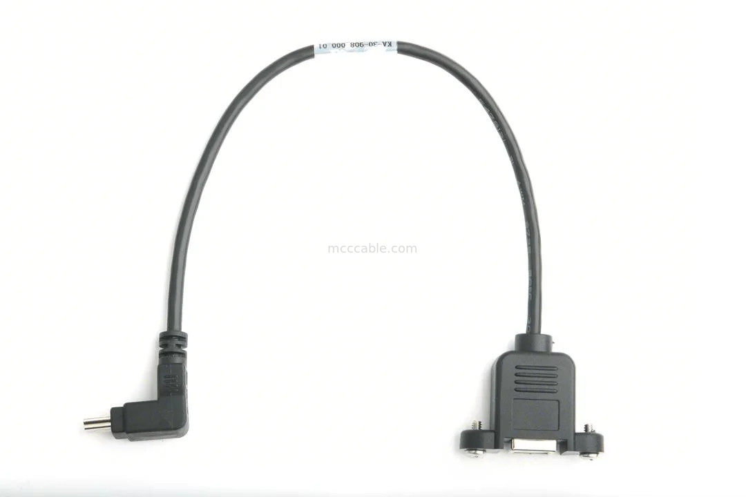MONTABLE PORT USB TIPO B FEMMILE PANEL MOUNT ADAPTATORE A USB MINI-B maschio angolo superiore con stampaggio