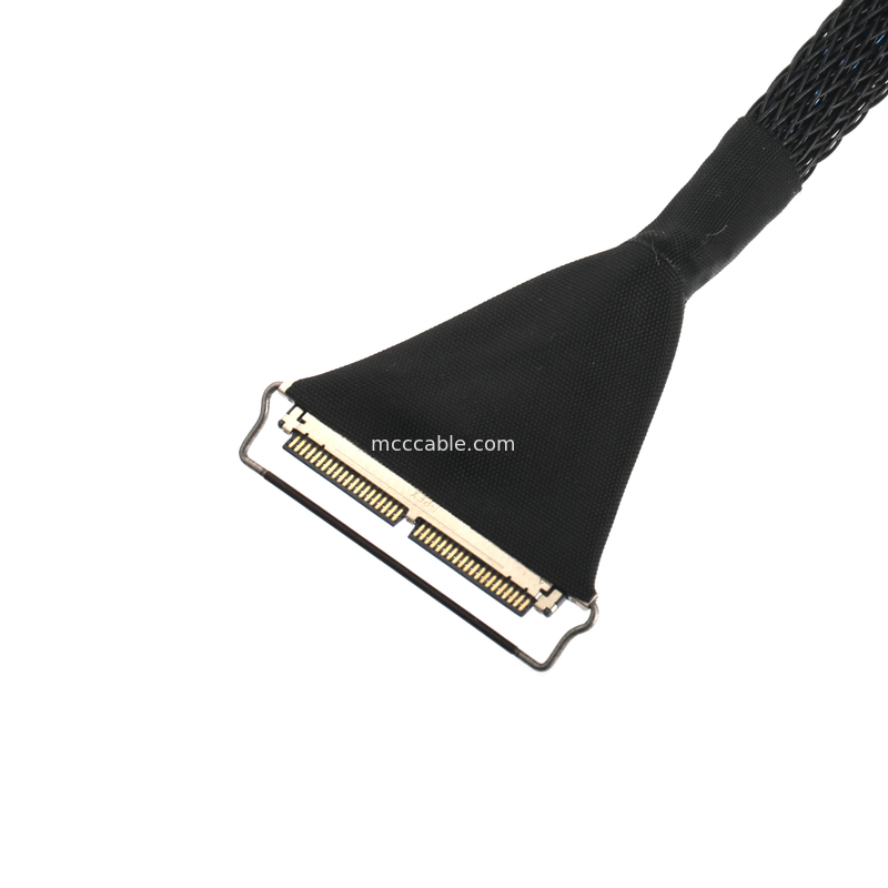 Cable micro-coaxial a 40 pin, di 0,4 mm di passo, doppio schermo per EDP/LVDS