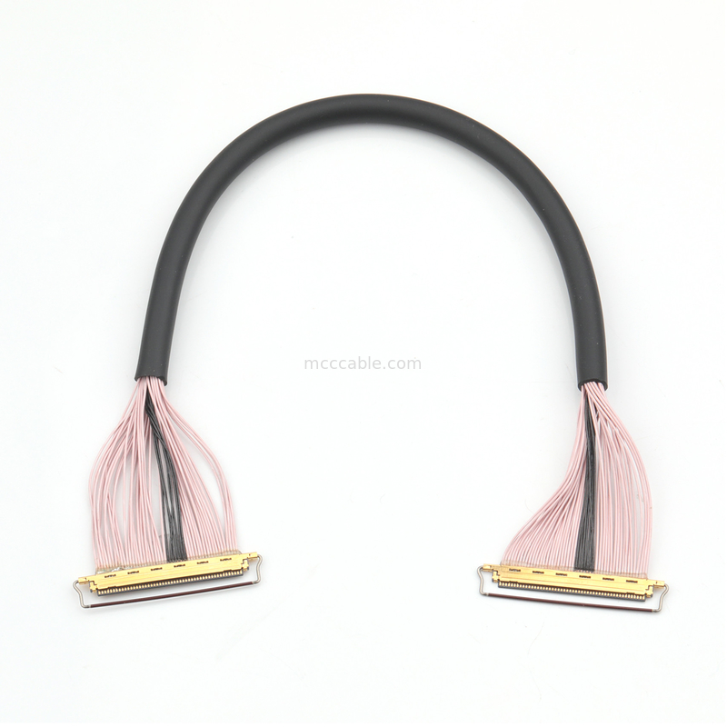 Cavo micro-coassiale a 50 pin, passo 0,4 mm, schermato, per trasmissione dati ad alta velocità